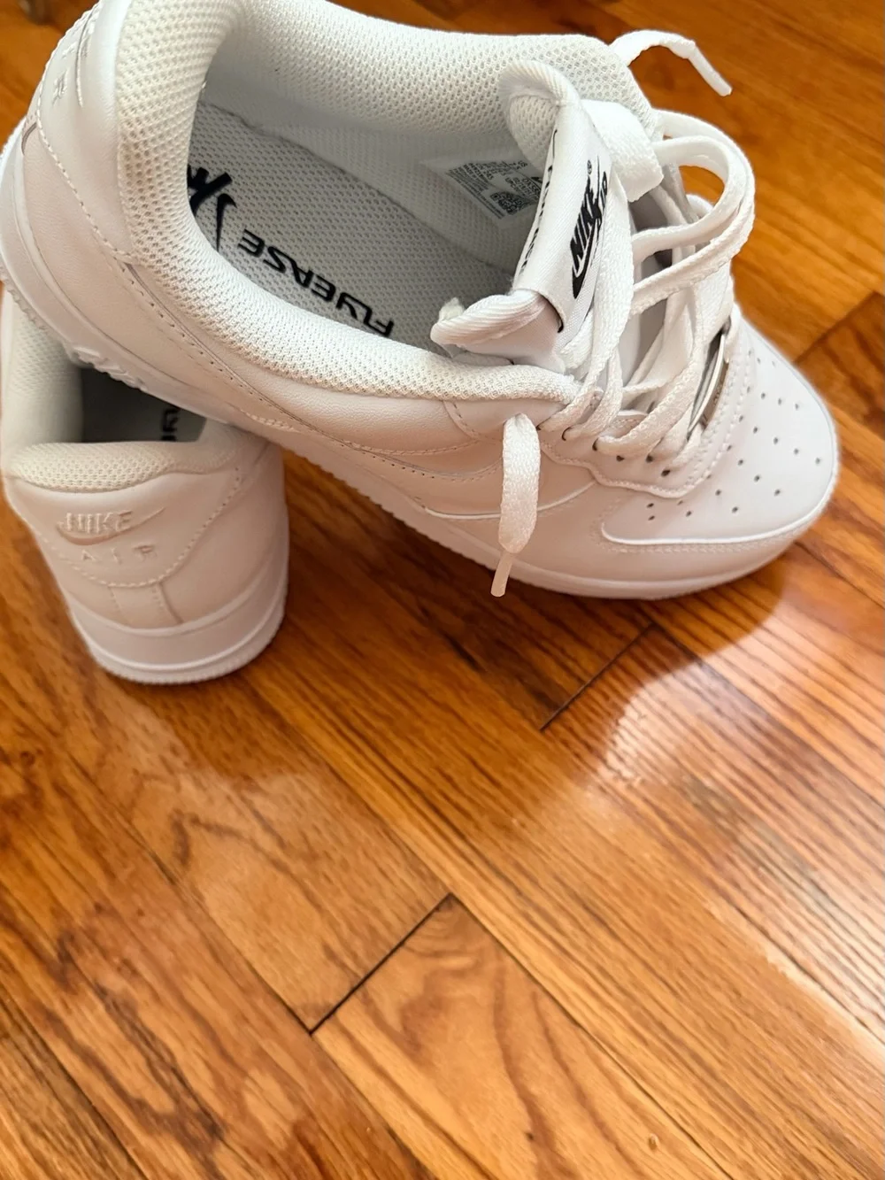 Nike All-White Sneakers - FlyEase Edition